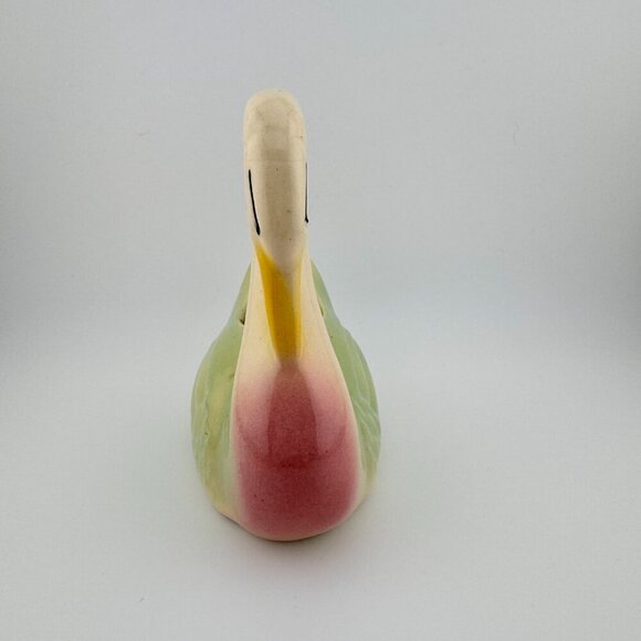 Vintage Swan Planter Vase | Pastel Ceramic | Quiet Luxury Cottagecore Decor - Picture 7 of 7